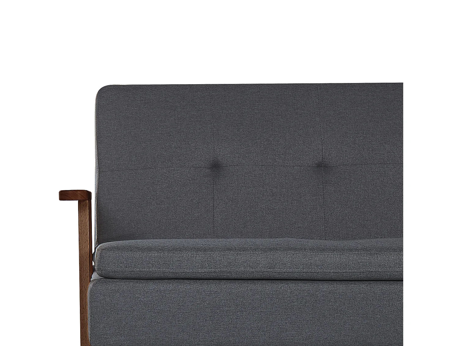 Canapé-lit 3 places TJORN Tissu Gris foncé