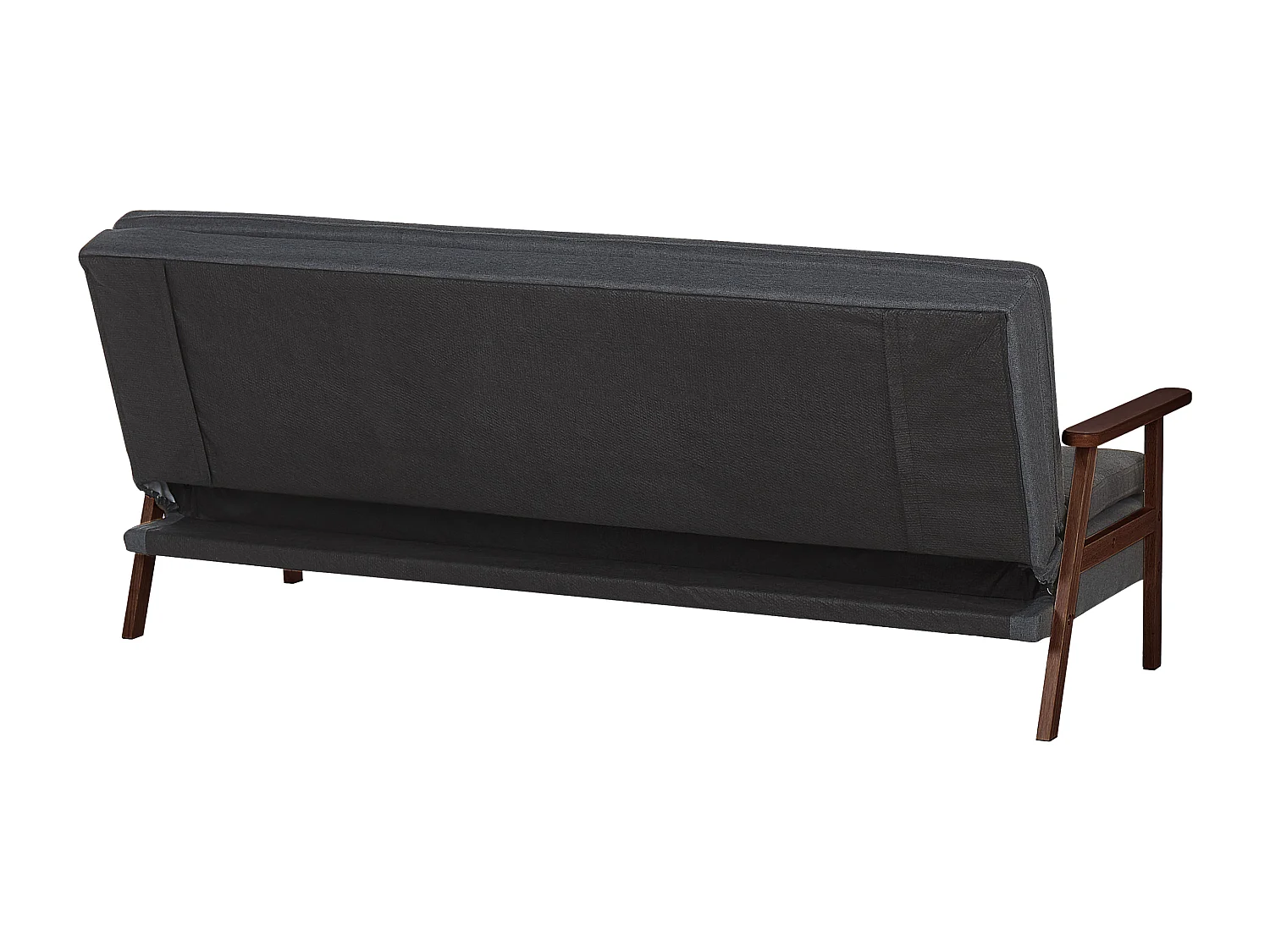 Divano letto TJORN Tessuto Grigio scuro 3 posti