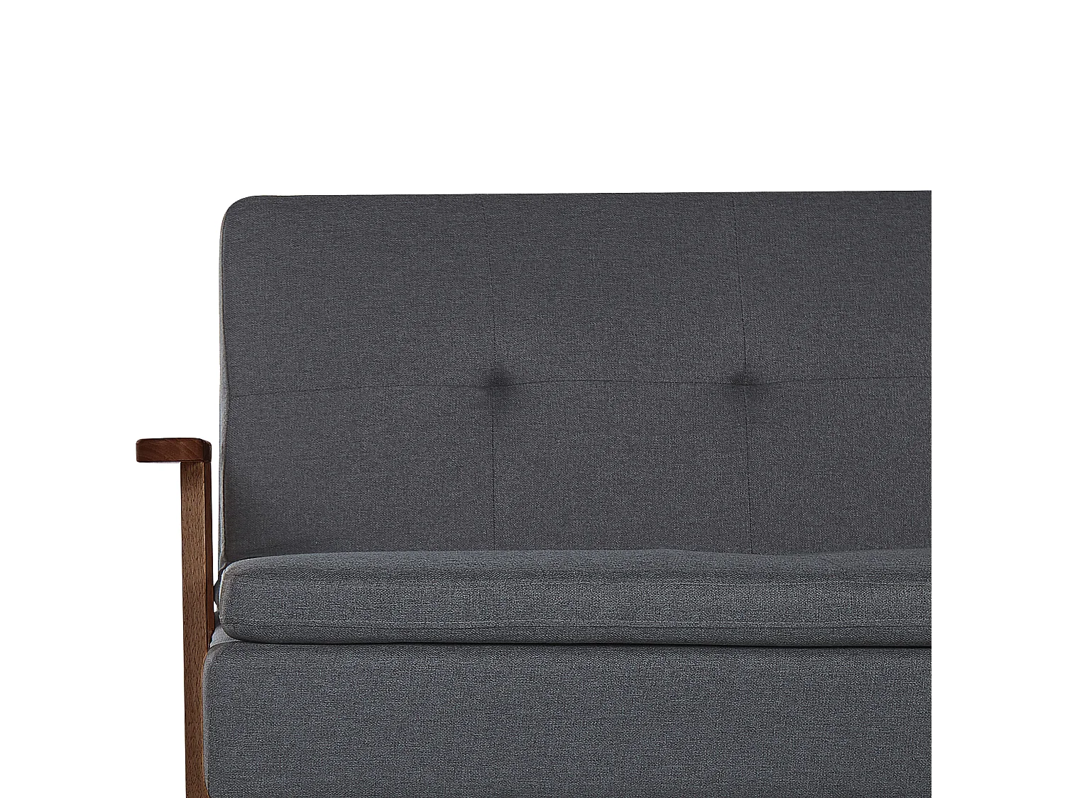 Divano letto TJORN Tessuto Grigio scuro 3 posti