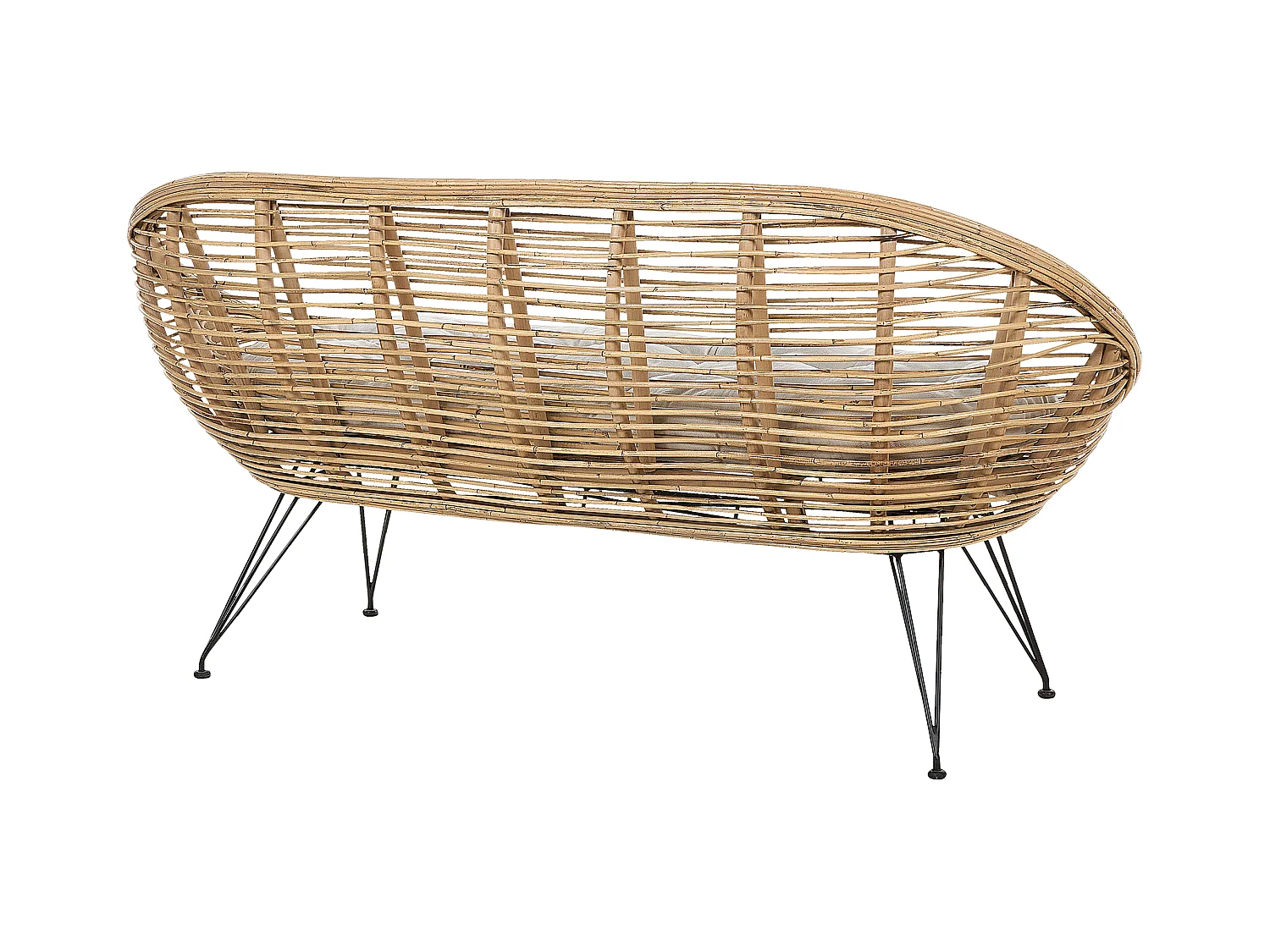 Sofa ogrodowa dla 2 osób MARATEA Rattan Naturalny