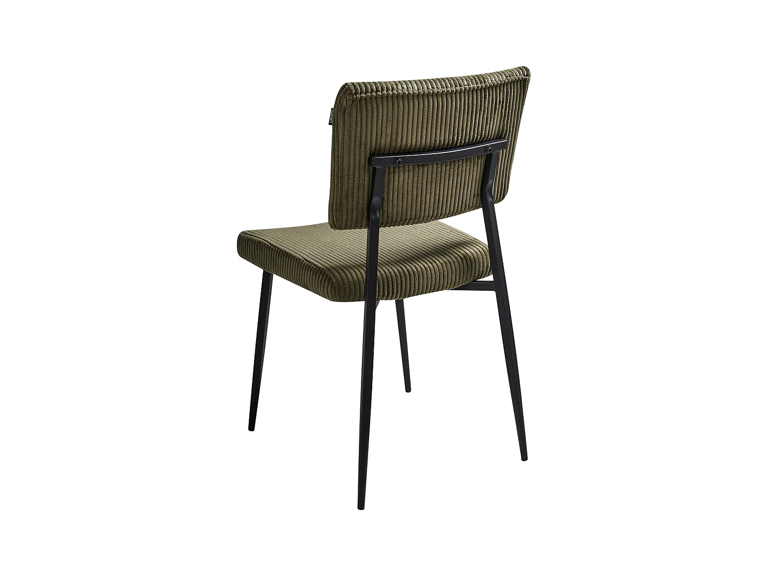 Lot de 2 chaises de salle à manger STURGIS Velours côtelé Vert olive