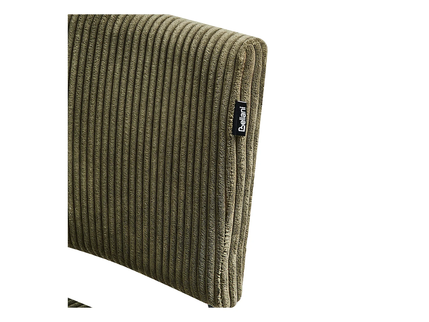 Lot de 2 chaises de salle à manger STURGIS Velours côtelé Vert olive