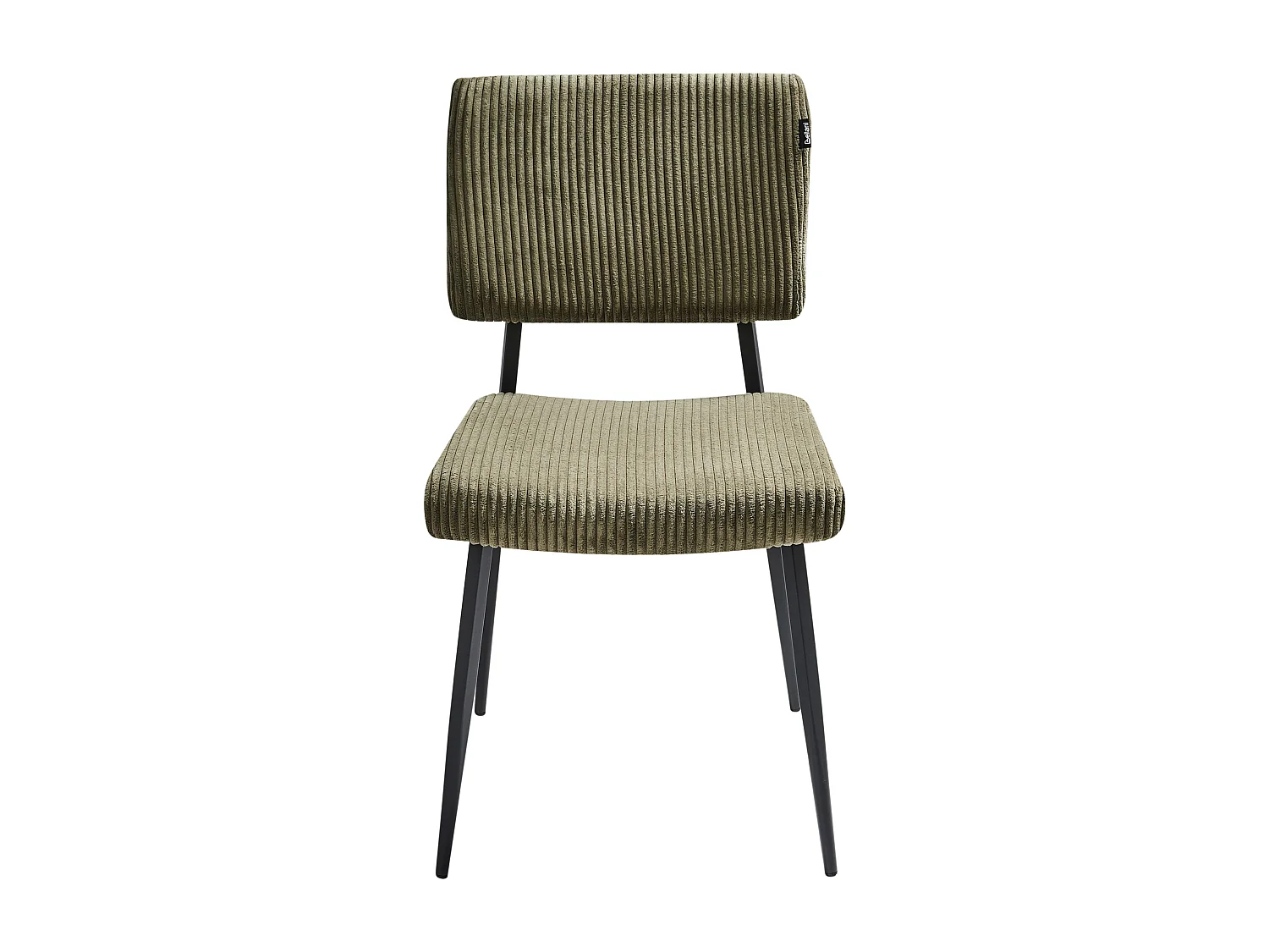 Zestaw 2 krzeseł do jadalni STURGIS Sztruks Oliwkowy