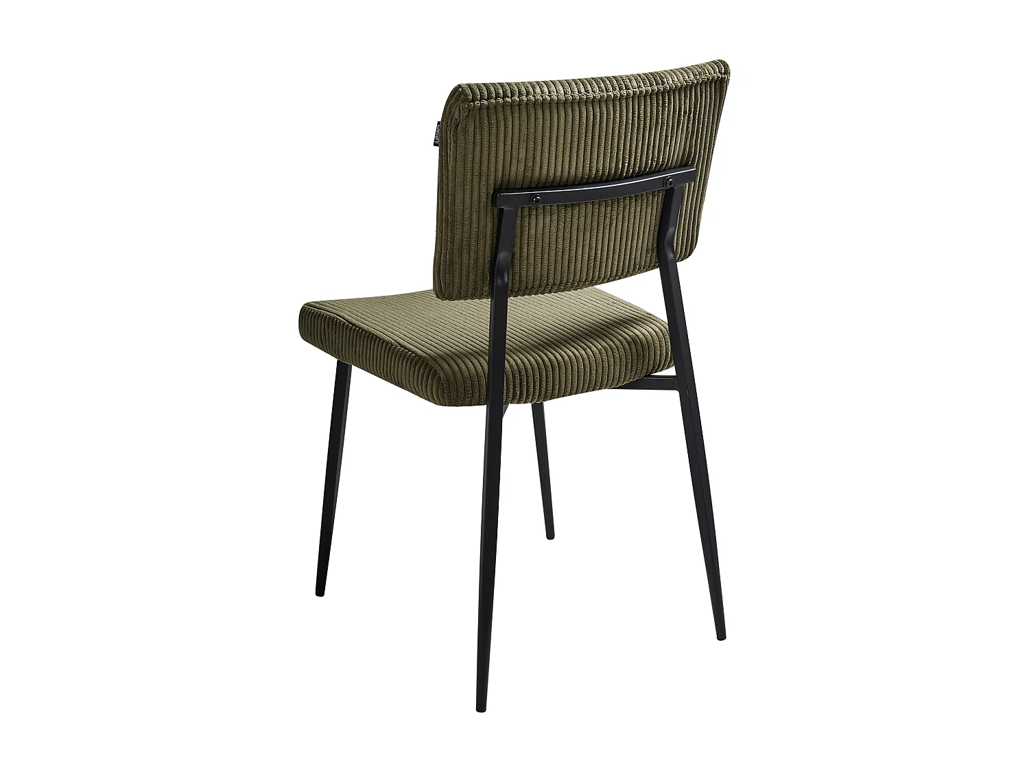 Zestaw 2 krzeseł do jadalni STURGIS Sztruks Oliwkowy