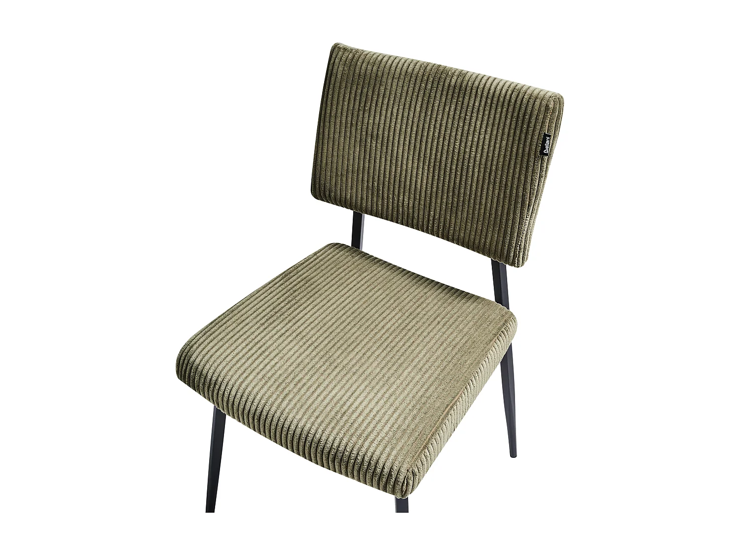 Esszimmerstuhl 2er Set STURGIS Cord Olivgrün