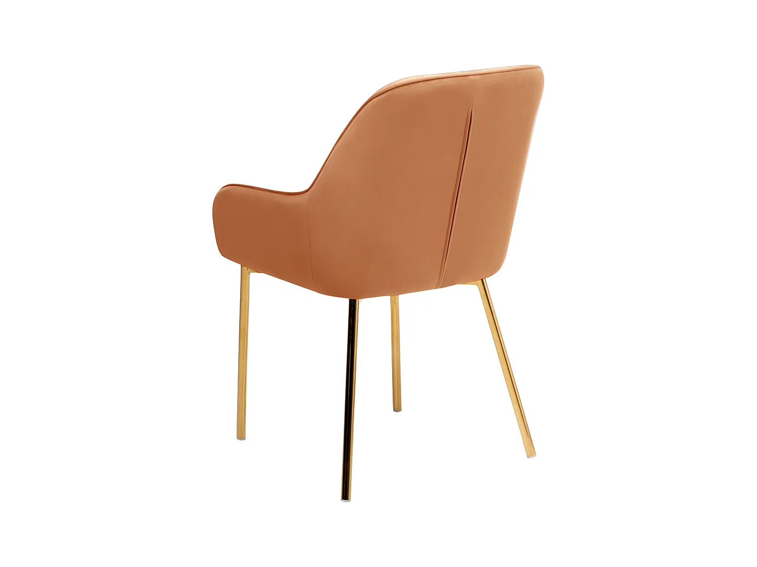 Esszimmerstuhl 2er Set LOVERNA Samtstoff Orange