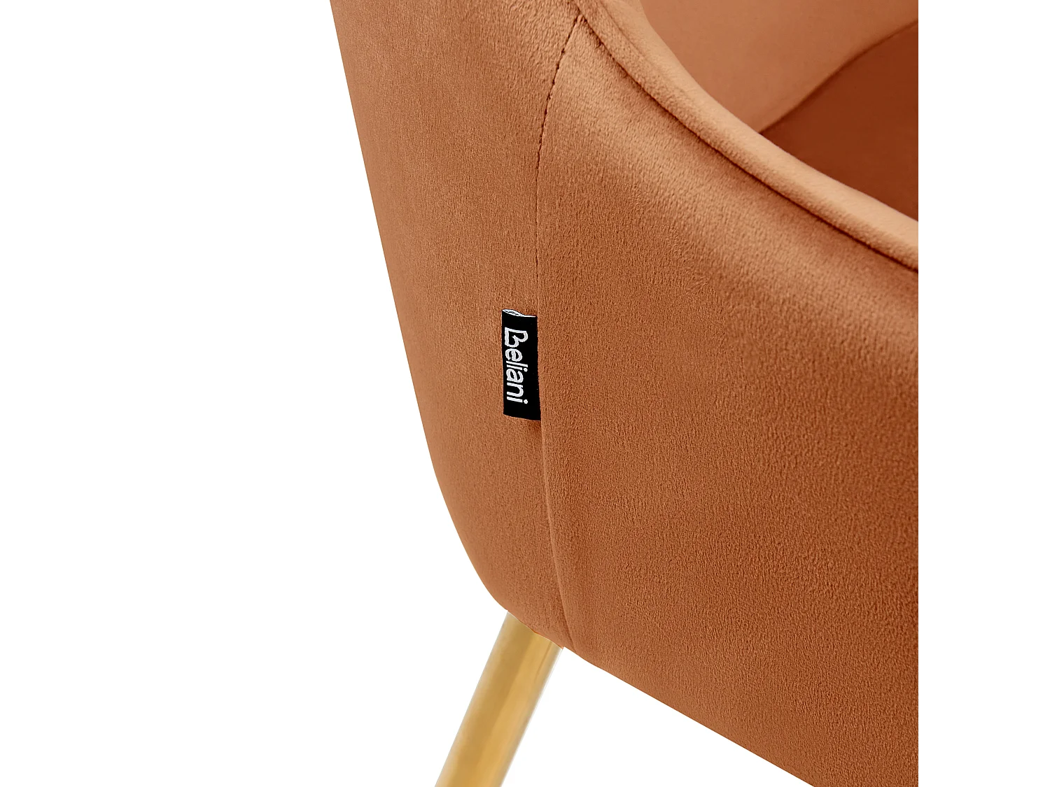 Lot de 2 chaises de salle à manger LOVERNA Velours Orange