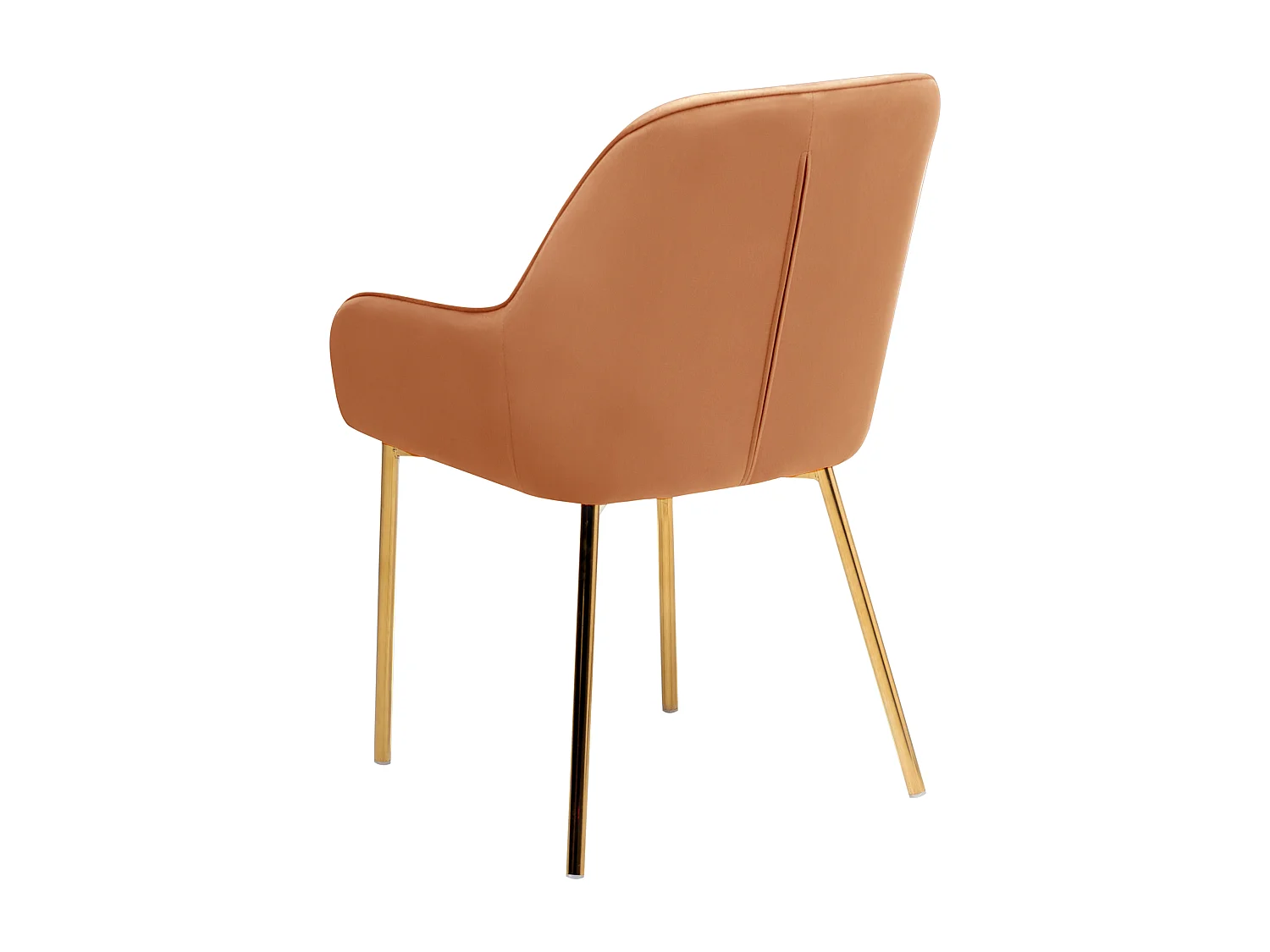 Esszimmerstuhl 2er Set LOVERNA Samtstoff Orange