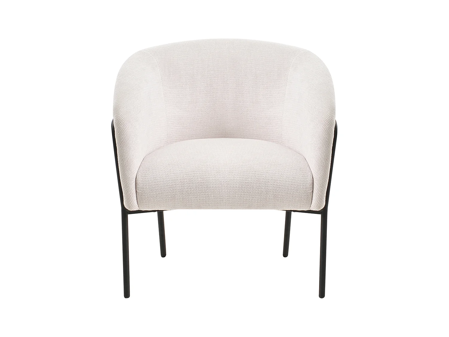 Fauteuil KROSSEN Tissu Beige clair