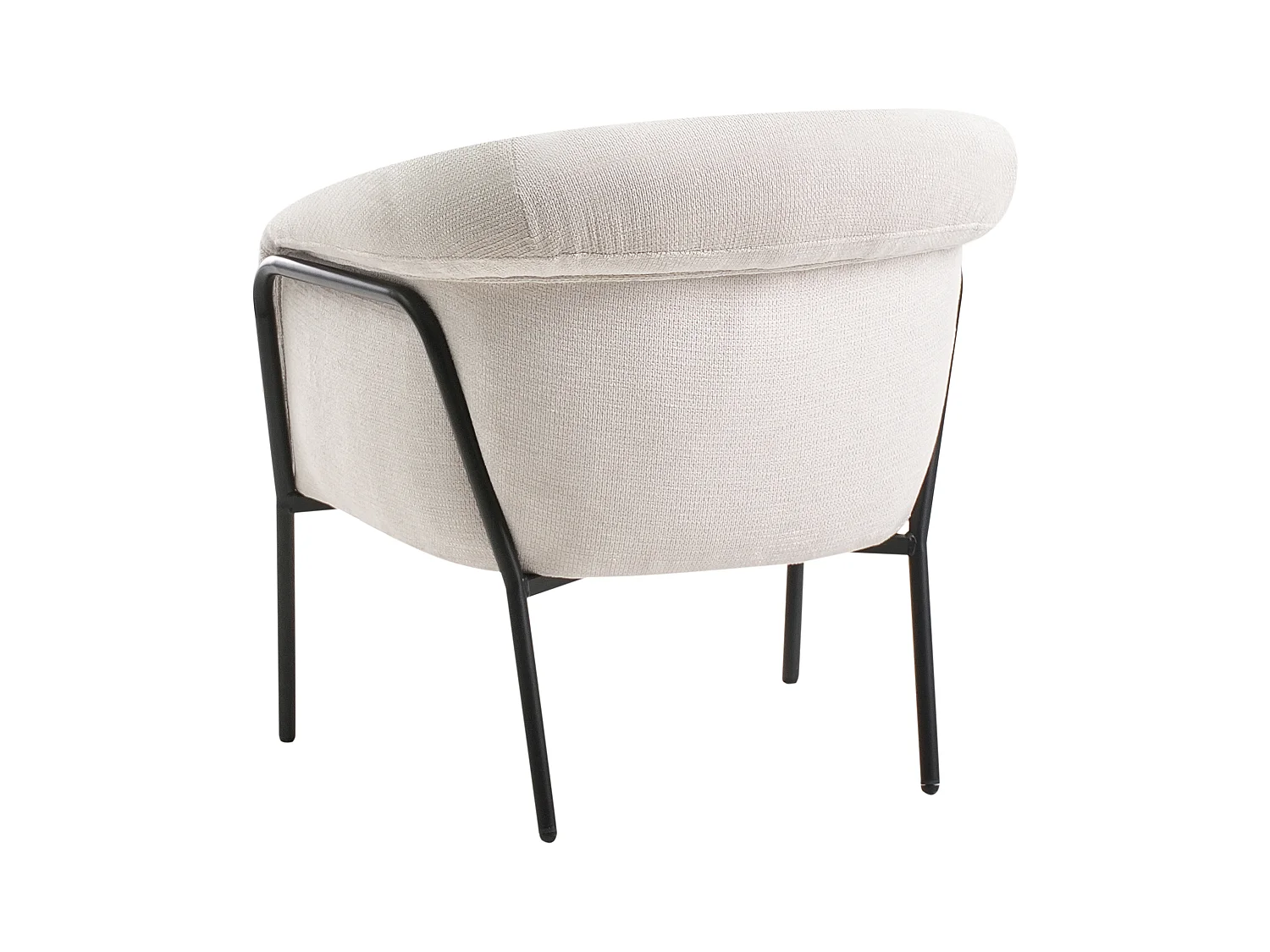 Fauteuil KROSSEN Tissu Beige clair
