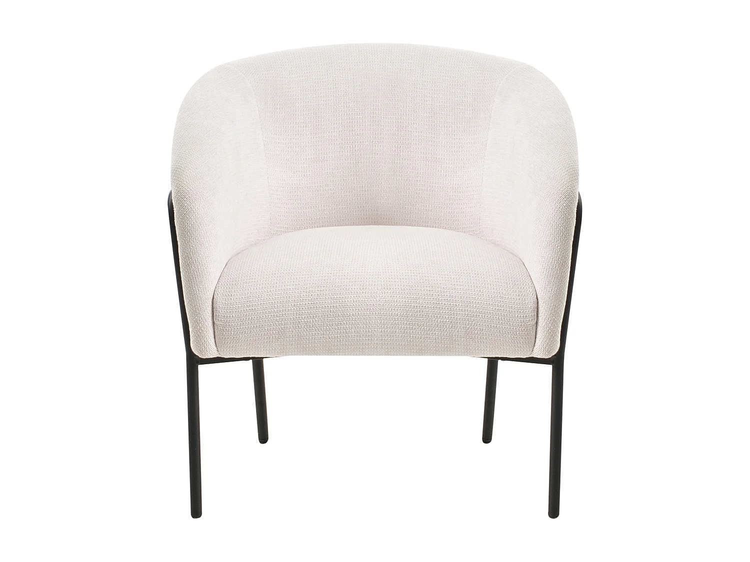 Fauteuil KROSSEN Tissu Beige clair