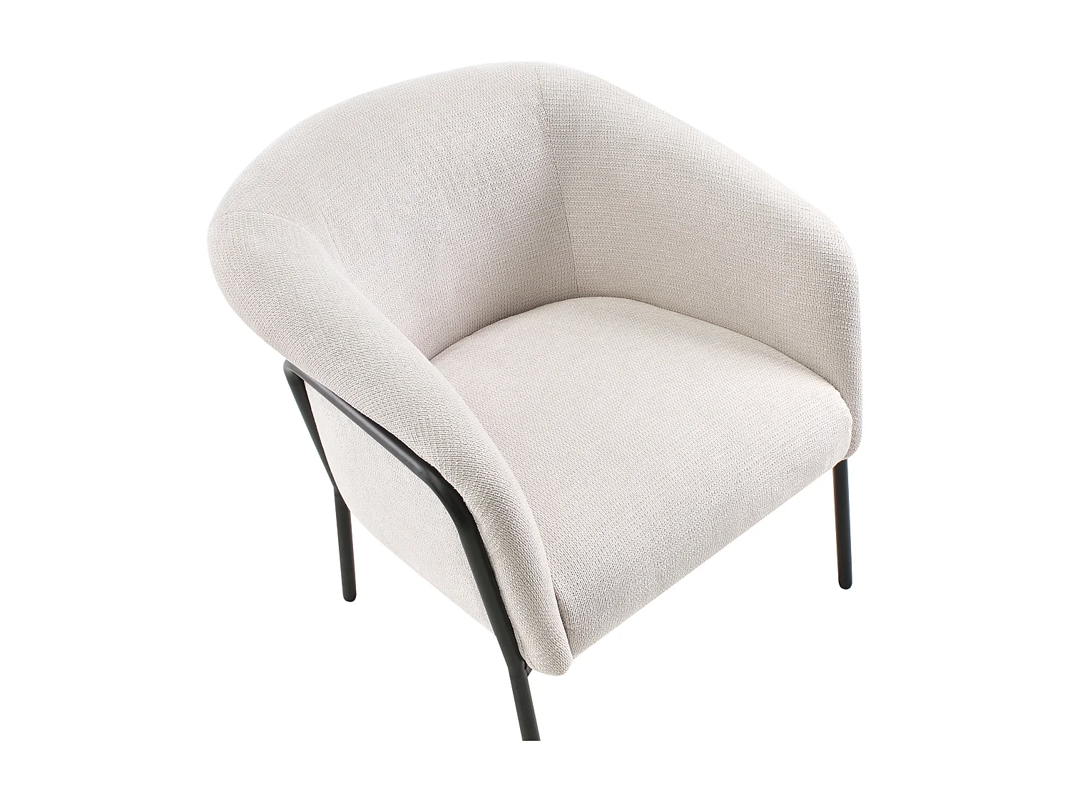 Fauteuil KROSSEN Stof Lichtbeige