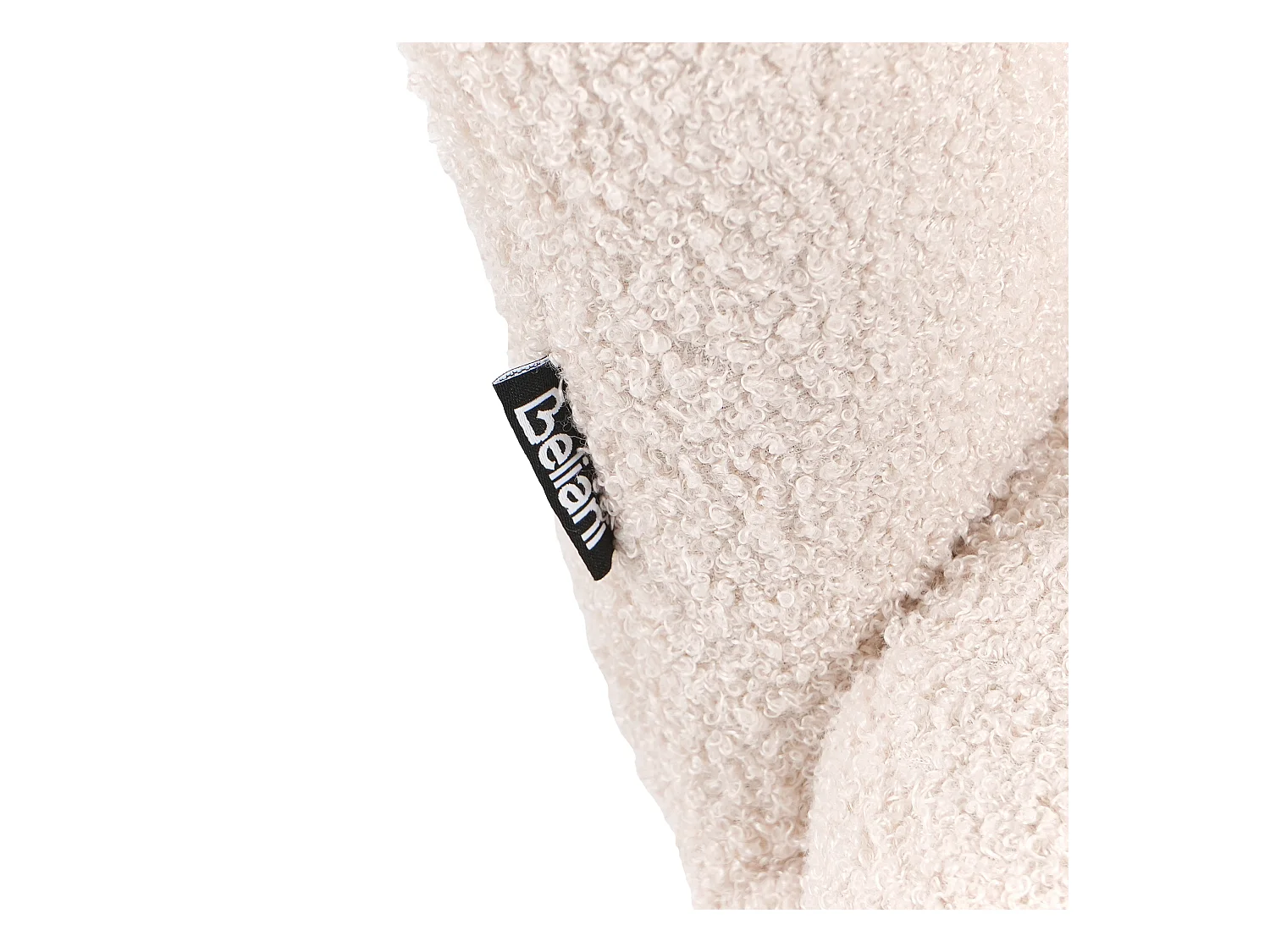 Poltrona per bambini bouclé beige chiaro HALBY