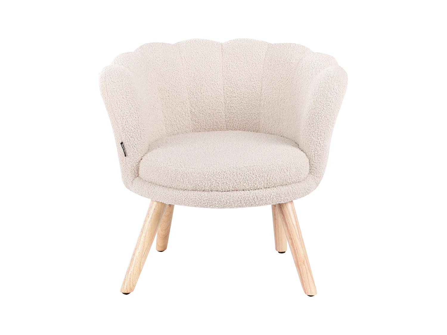 Kindersessel Bouclé hellbeige HALBY