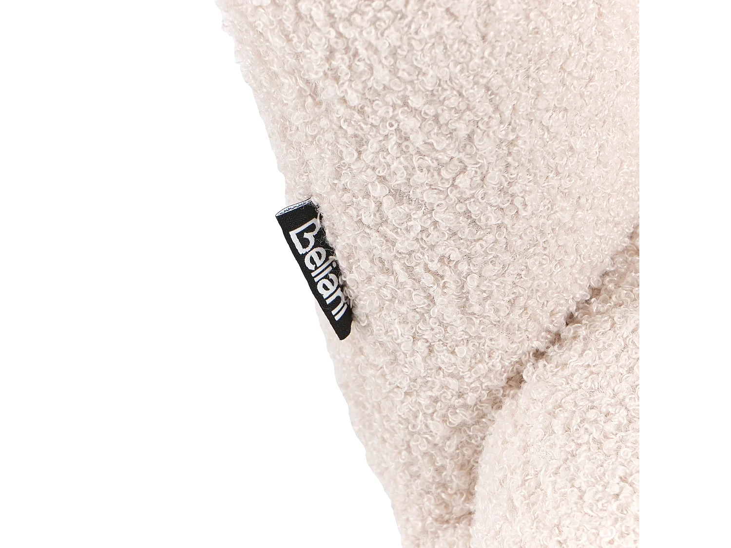 Poltrona per bambini bouclé beige chiaro HALBY