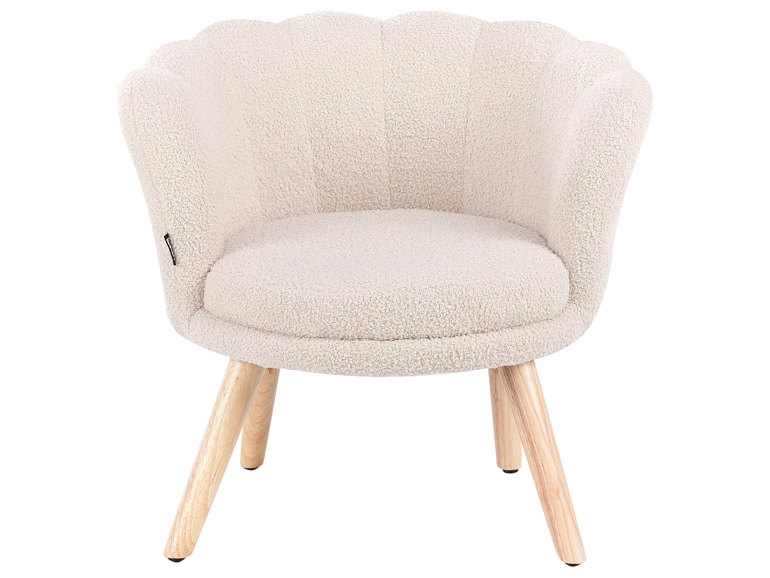 Fauteuil pour enfants en bouclé beige clair HALBY