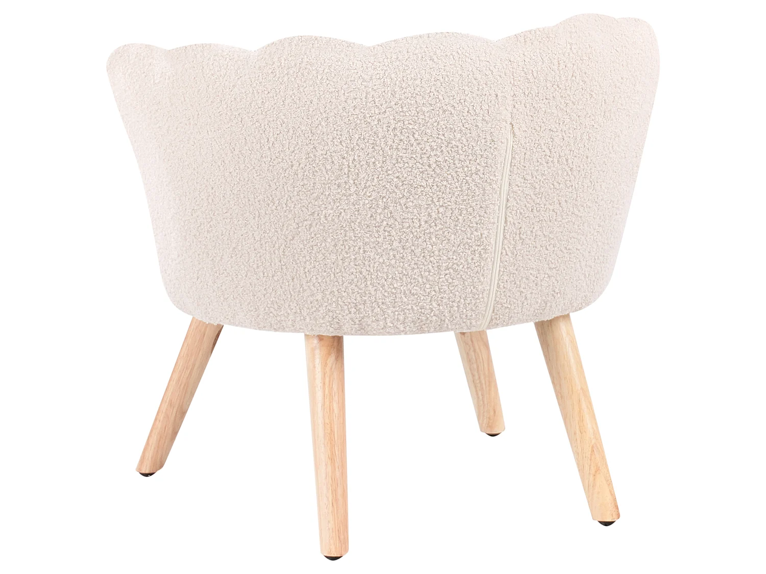 Fauteuil pour enfants en bouclé beige clair HALBY