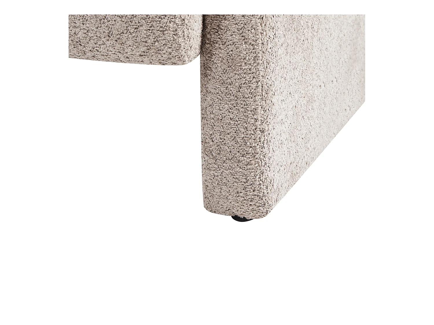 Bouclé Sessel im Retro-Stil Wohnzimmer Akzentstuhl Beige Taupe Hallsberg