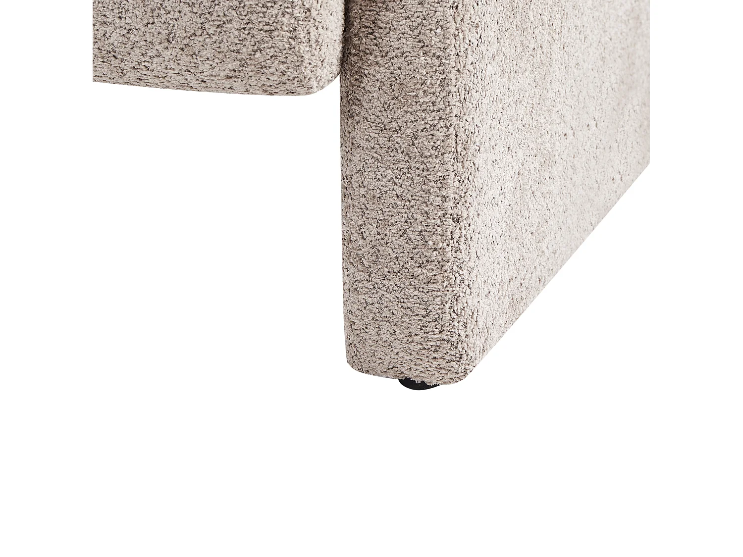 Sillón HALLSBERG Bouclé Gris pardo