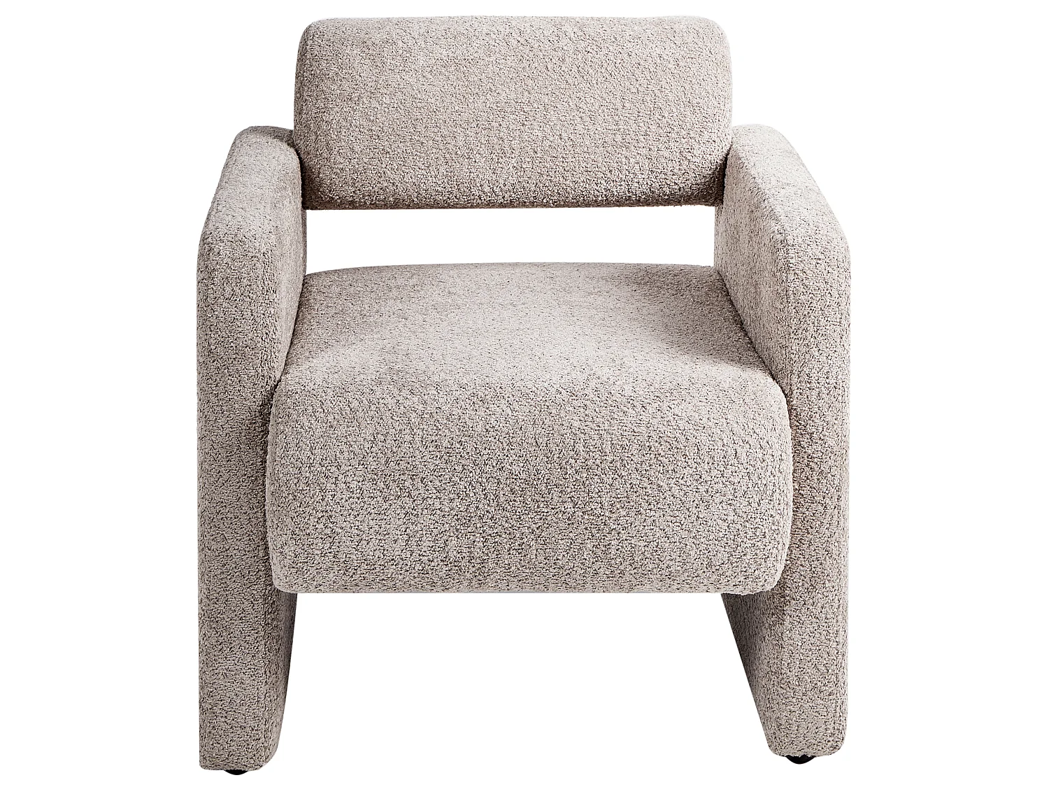 Fauteuil HALLSBERG Bouclé Taupe