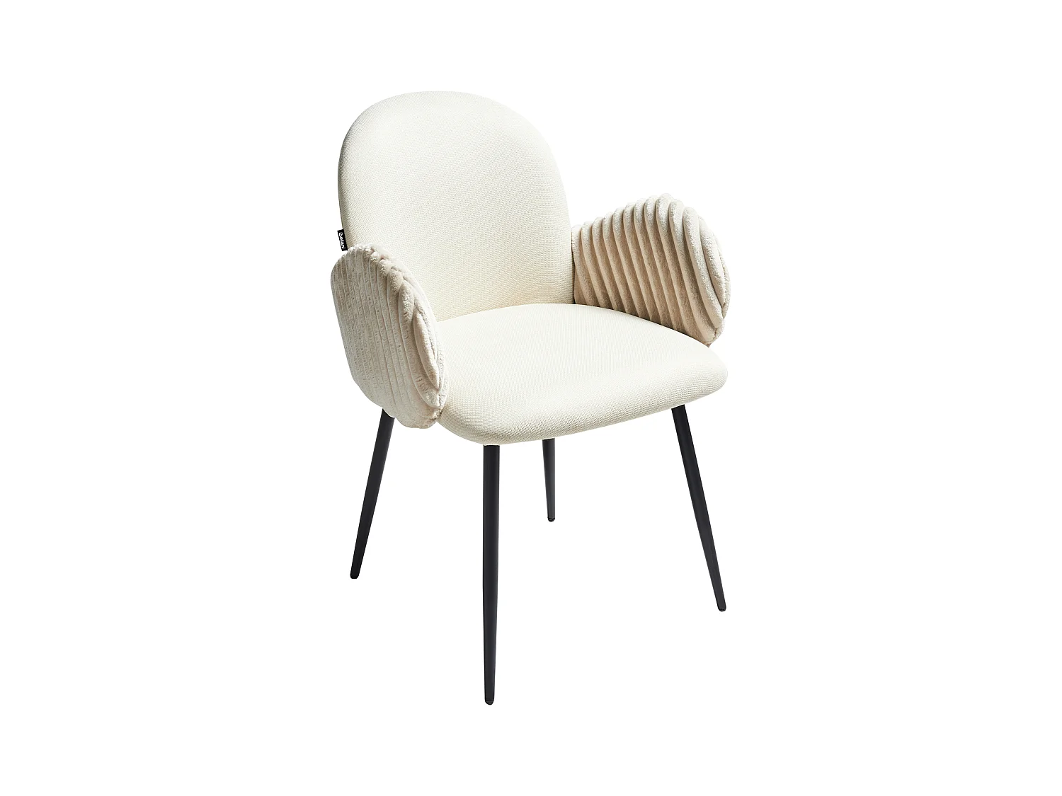 Zestaw 2 krzeseł do jadalni AMITY Jasnobeżowy