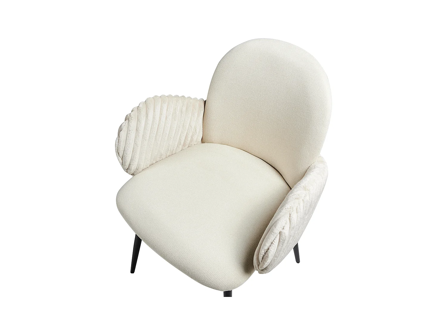 Zestaw 2 krzeseł do jadalni AMITY Jasnobeżowy