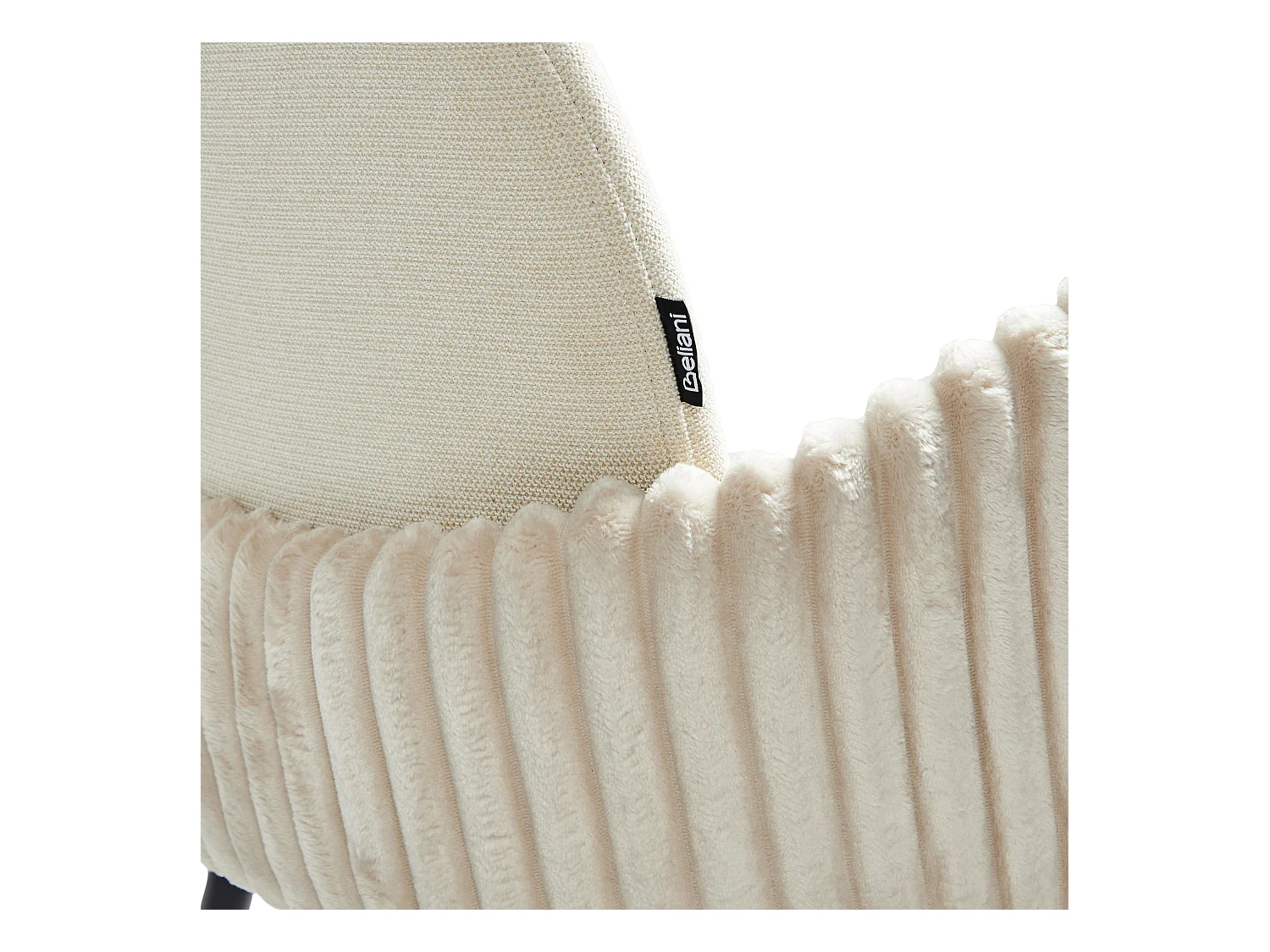 Zestaw 2 krzeseł do jadalni AMITY Jasnobeżowy