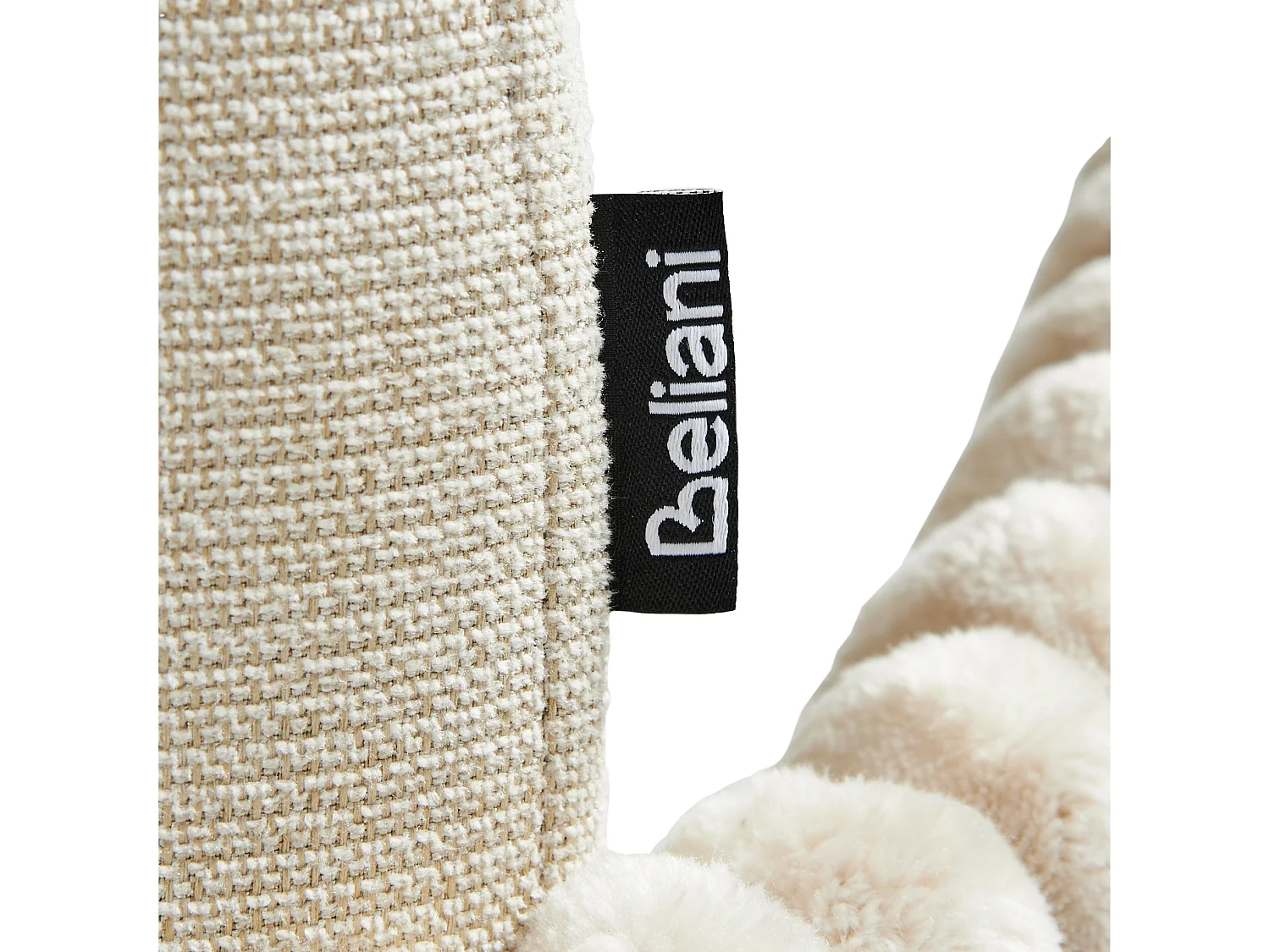 Lot de 2 chaises de salle à manger AMITY Tissu Beige clair