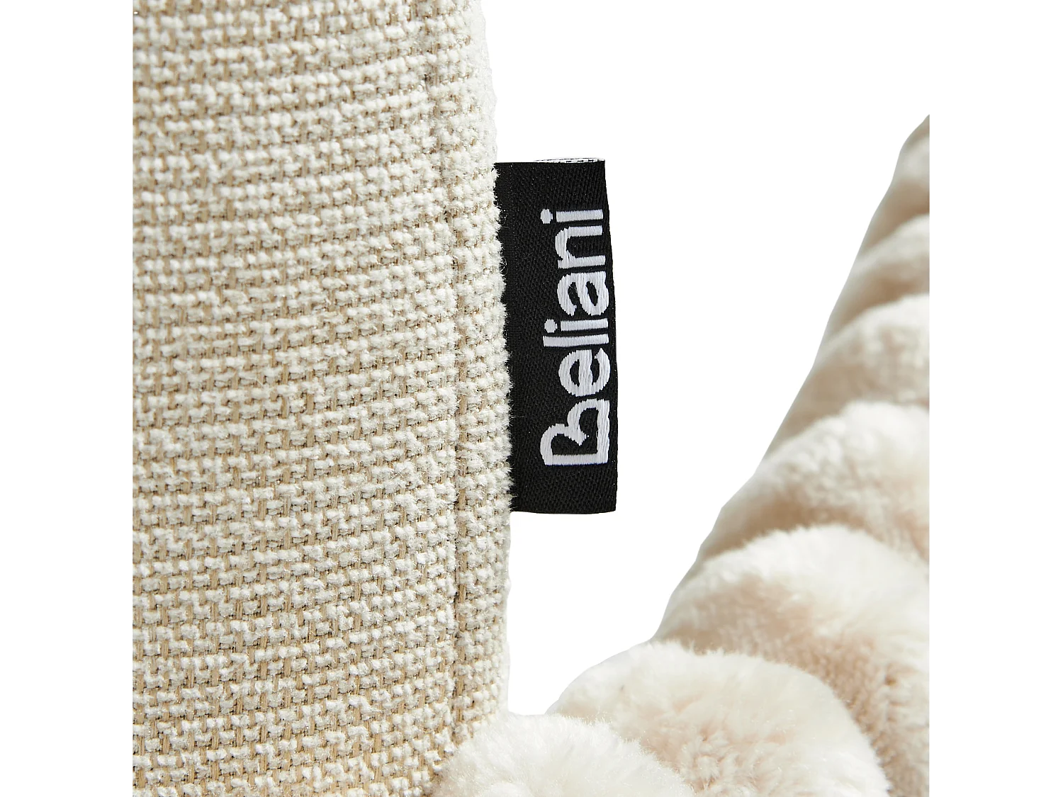 Set di 2 sedie da pranzo AMITY Tessuto Beige chiaro