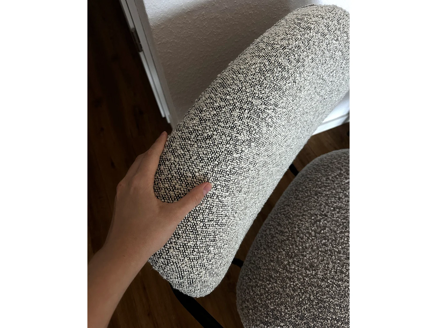 Fauteuil AUSVIKA Tissu Noir/blanc
