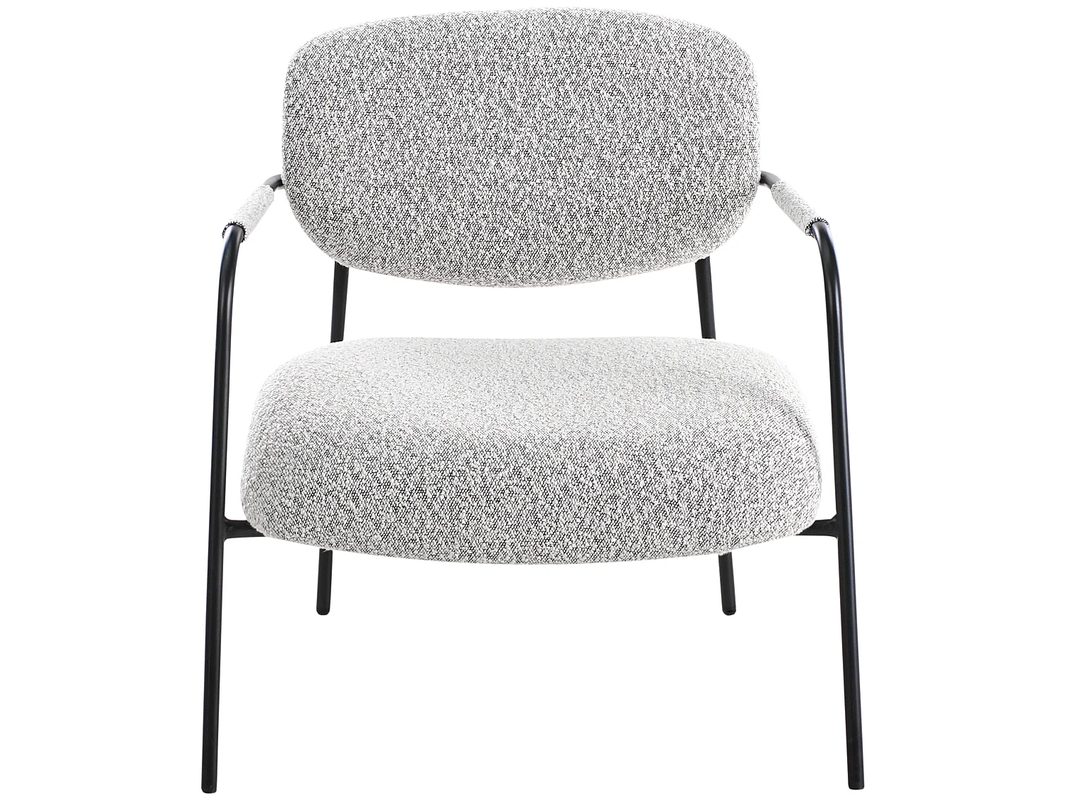 Fauteuil AUSVIKA Tissu Noir/blanc
