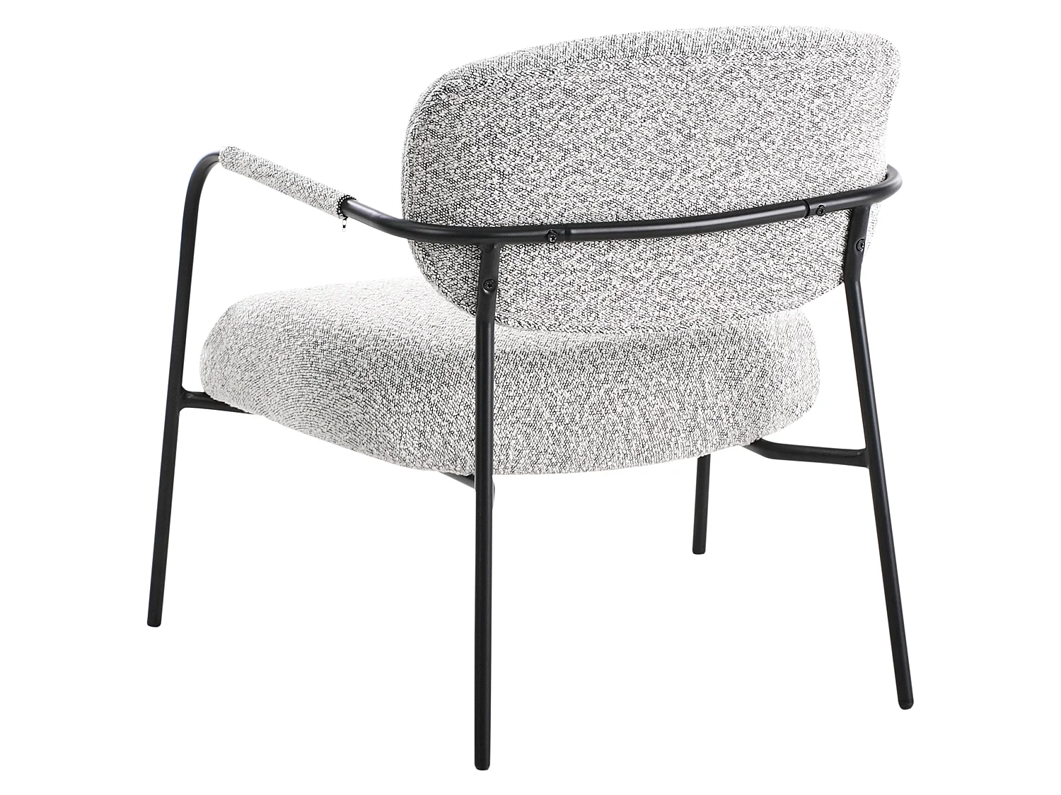 Fauteuil AUSVIKA Stof Zwart/wit