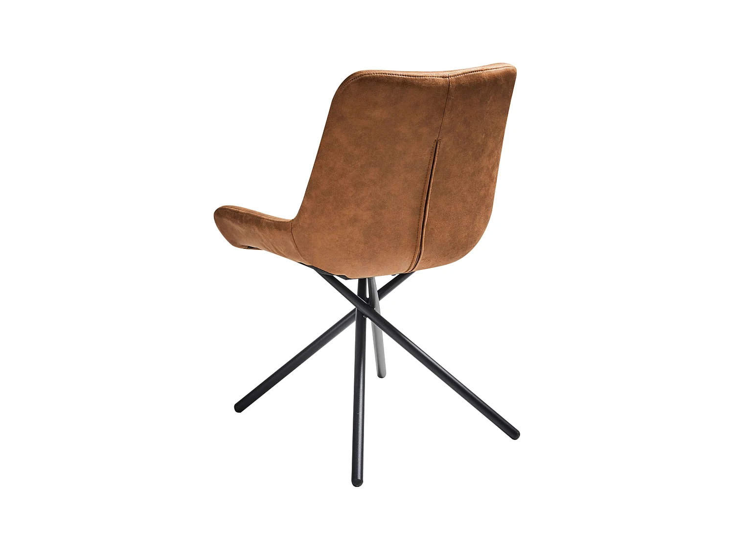 Zestaw 2 krzeseł do jadalni HAILEY Zamsz ekologiczny Złoty brąz