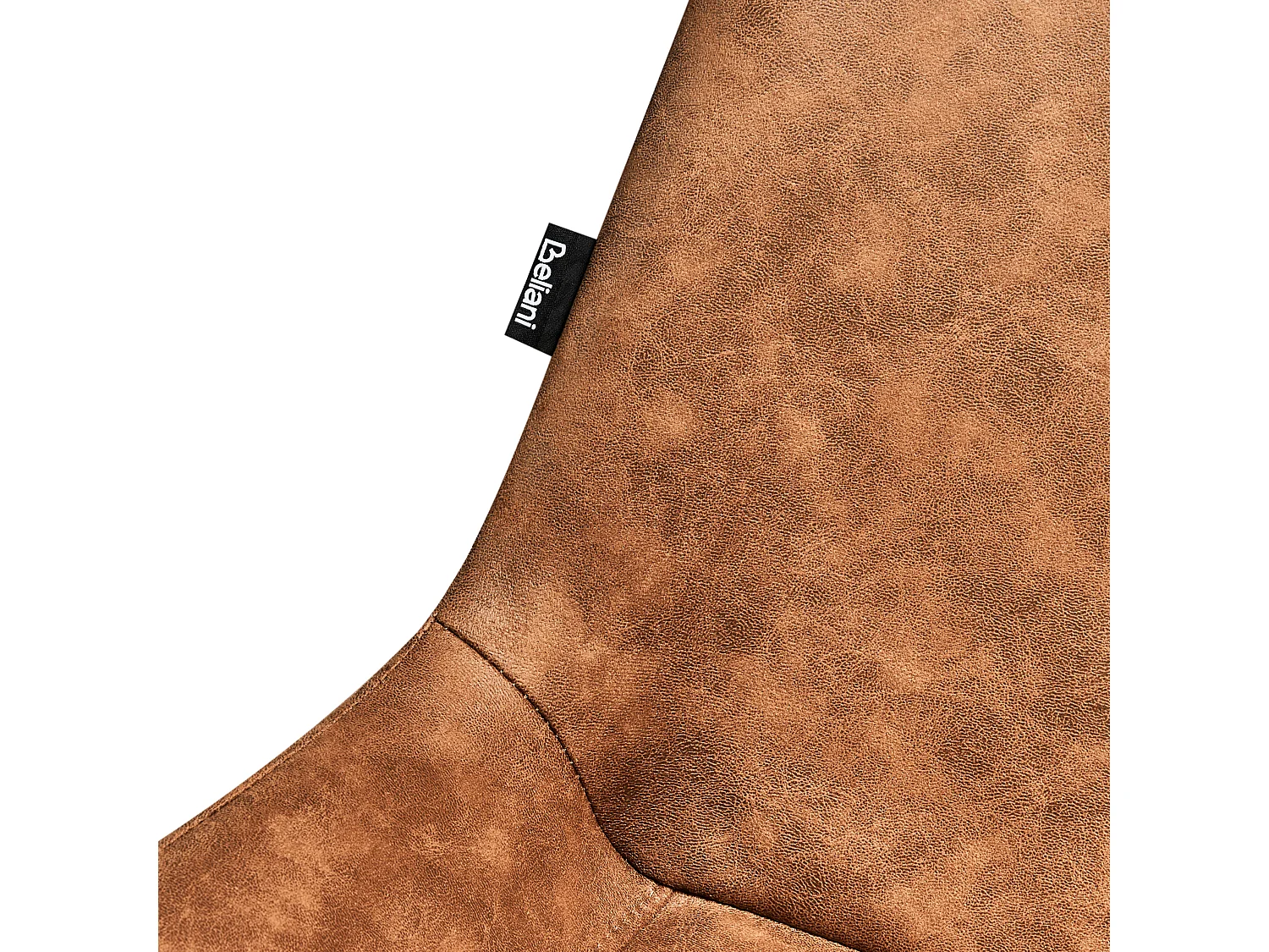 Lot de 2 chaises de salle à manger HAILEY Daim synthétique Marron doré