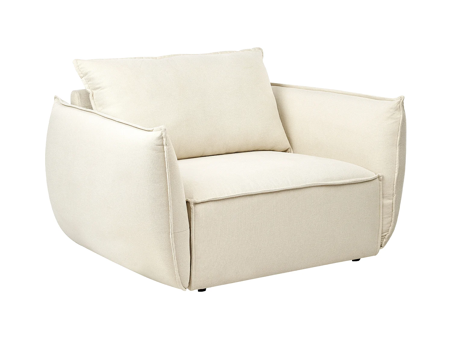 Fauteuil KUNES Tissu Beige clair
