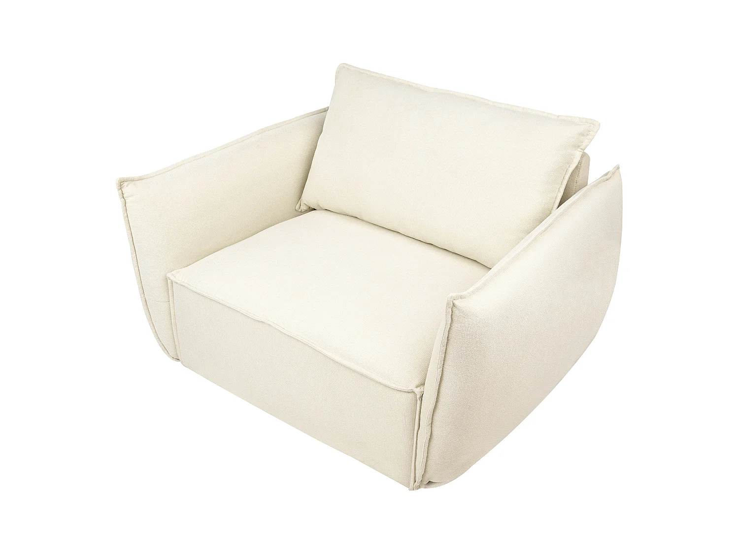 Fauteuil KUNES Tissu Beige clair