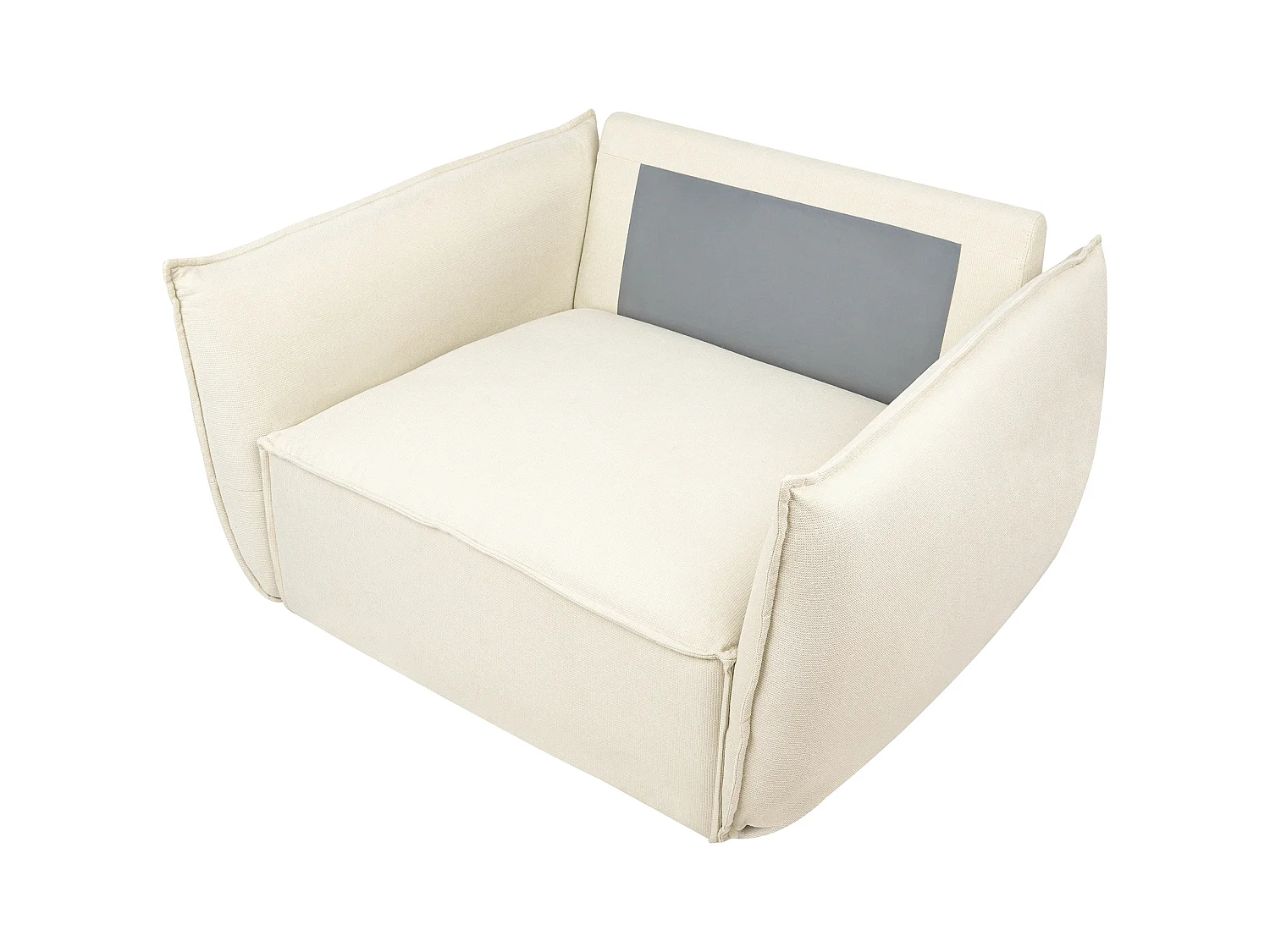 Fauteuil KUNES Tissu Beige clair