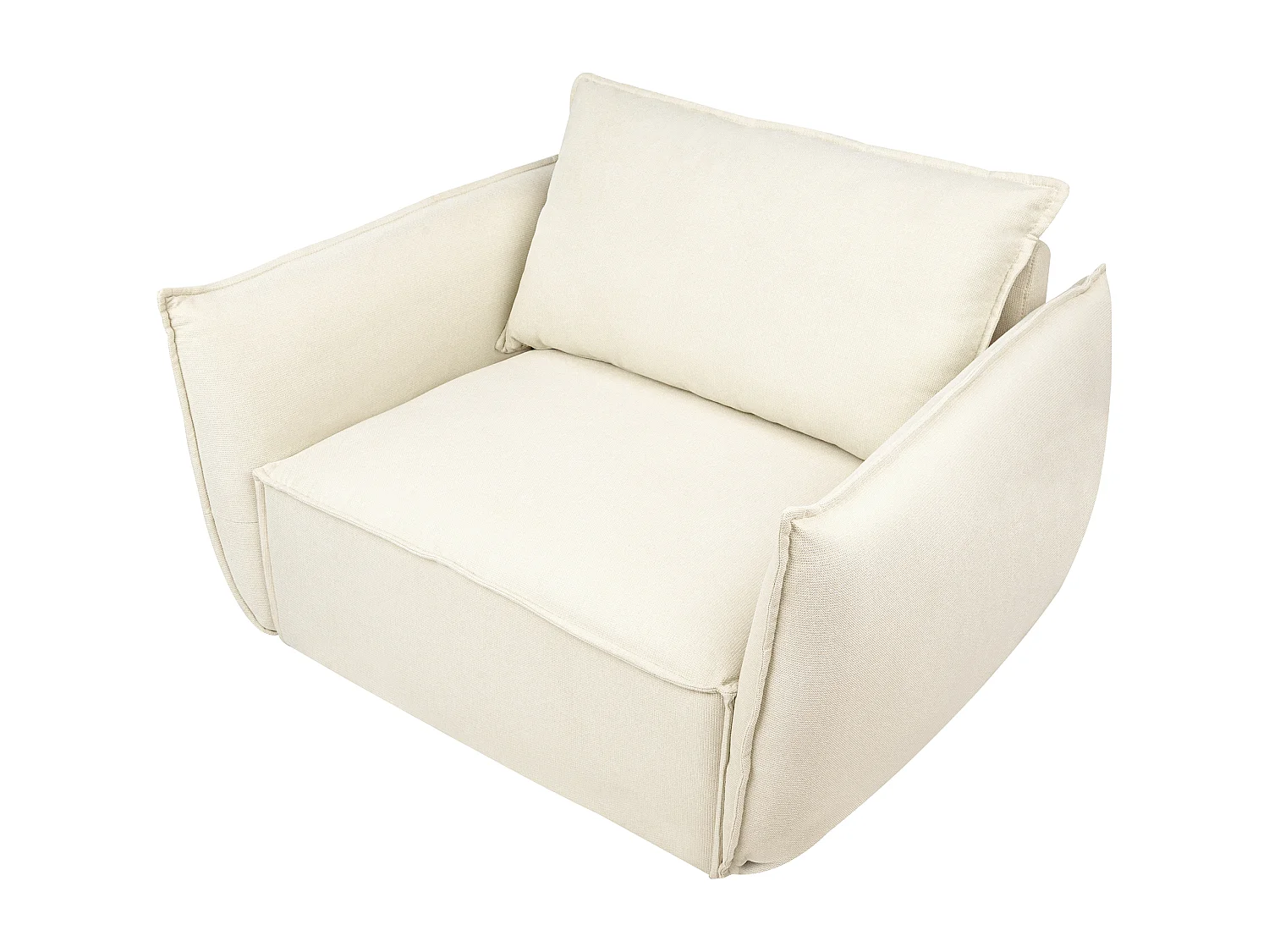 Fauteuil KUNES Tissu Beige clair