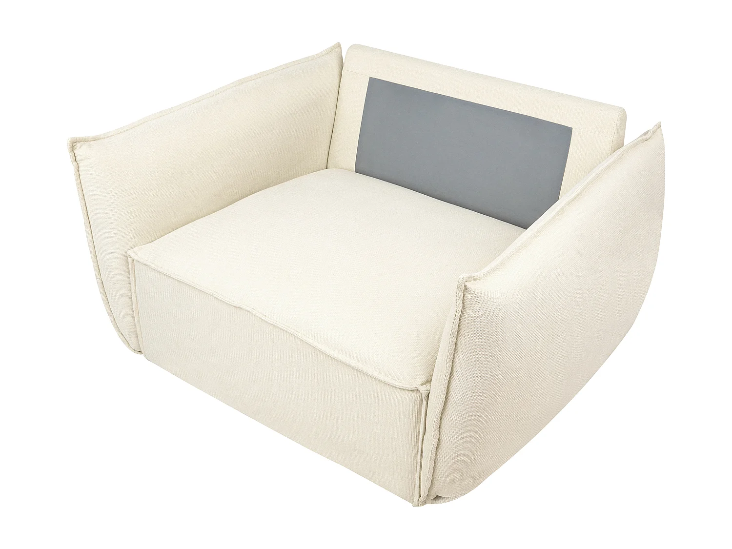 Fauteuil KUNES Tissu Beige clair