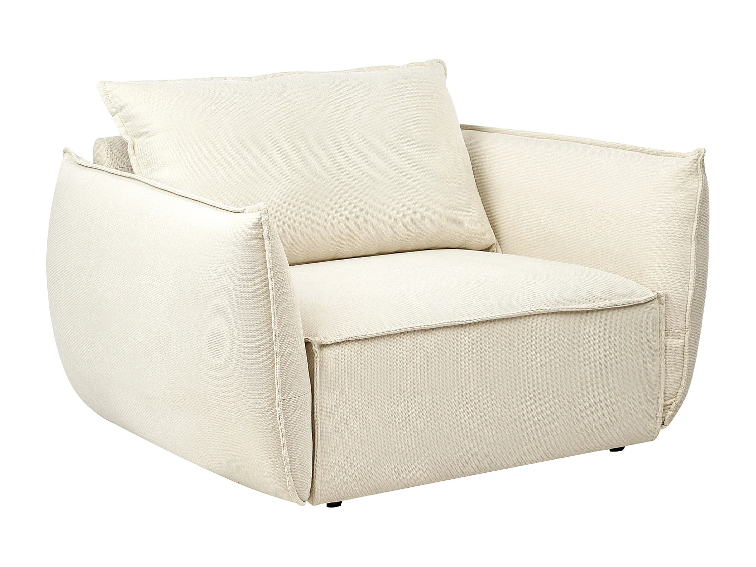 Fauteuil KUNES Tissu Beige clair