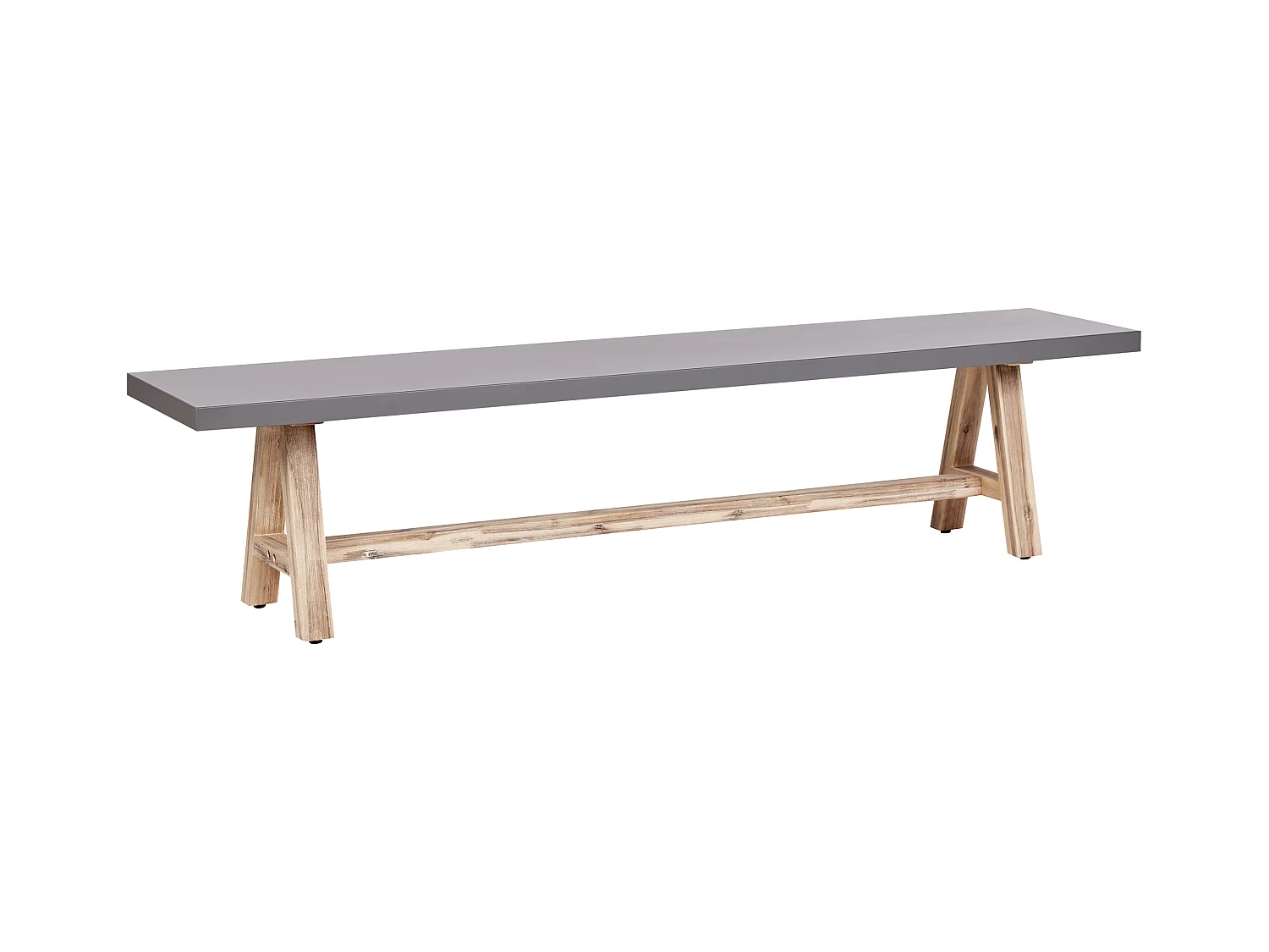 Banc de jardin TONNARE 200 cm Béton Gris