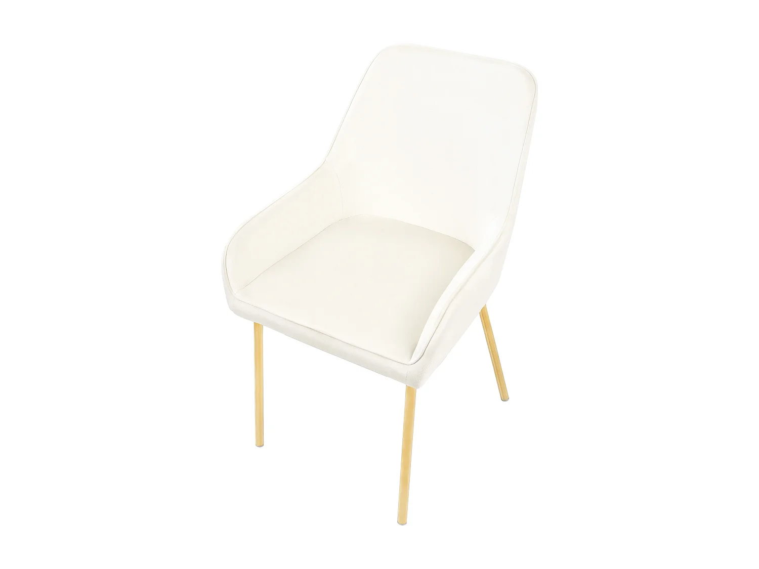 Esszimmerstuhl 2er Set LOVERNA Samtstoff Cremeweiss