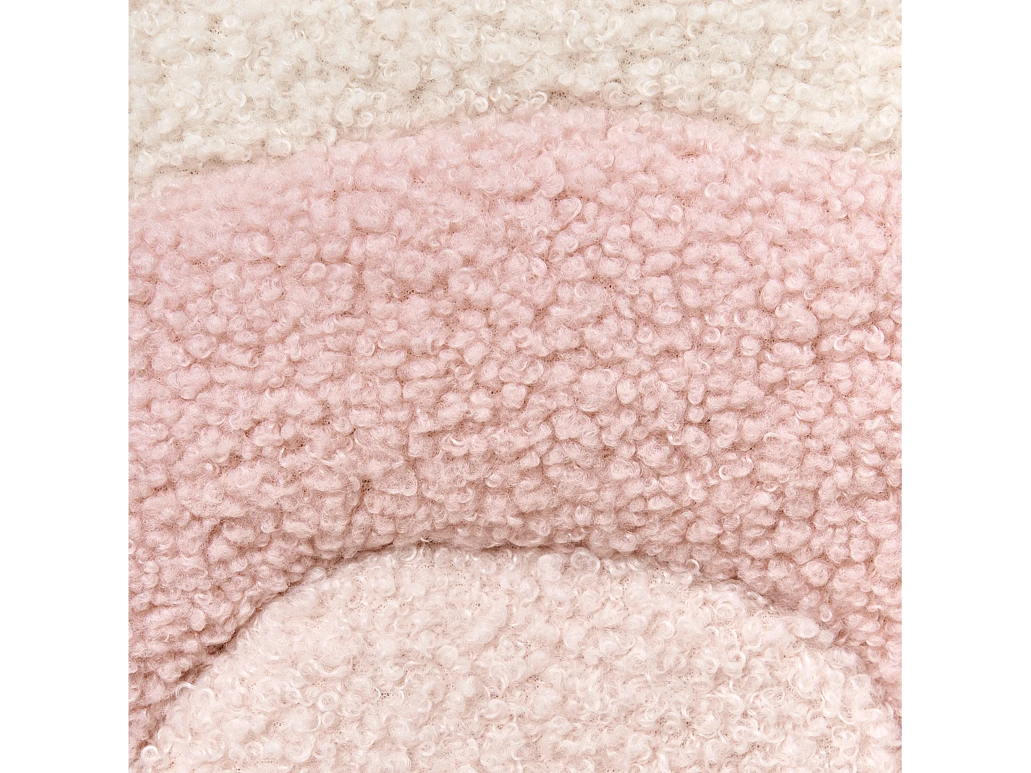 Chaise à bascule pour enfants Arc-en-ciel OMBO Bouclé Rose pastel