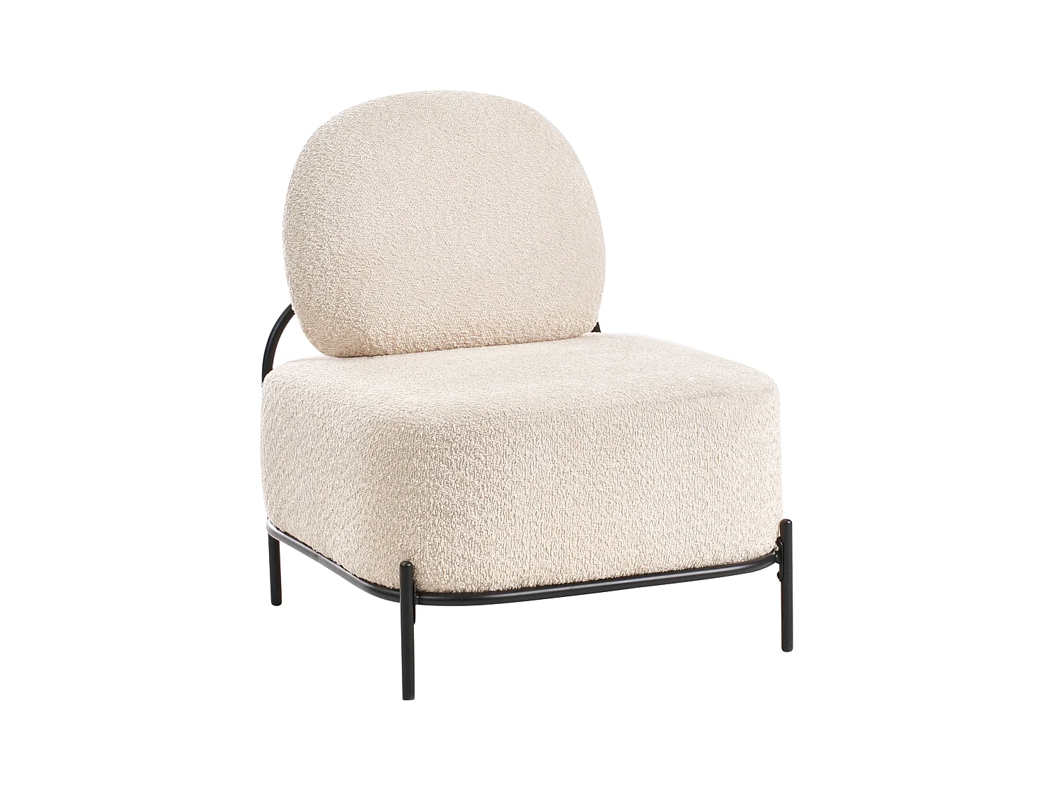 Fauteuil LUNDE Tissu Beige