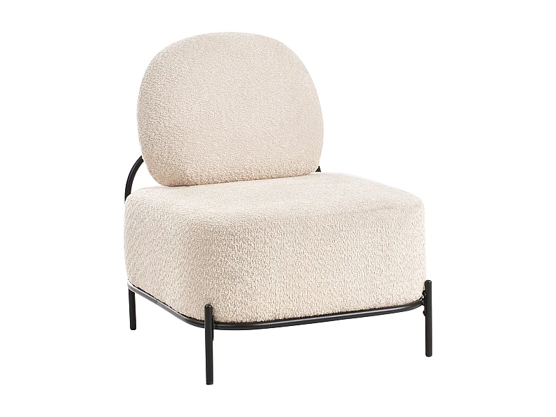 Fauteuil LUNDE Tissu Beige
