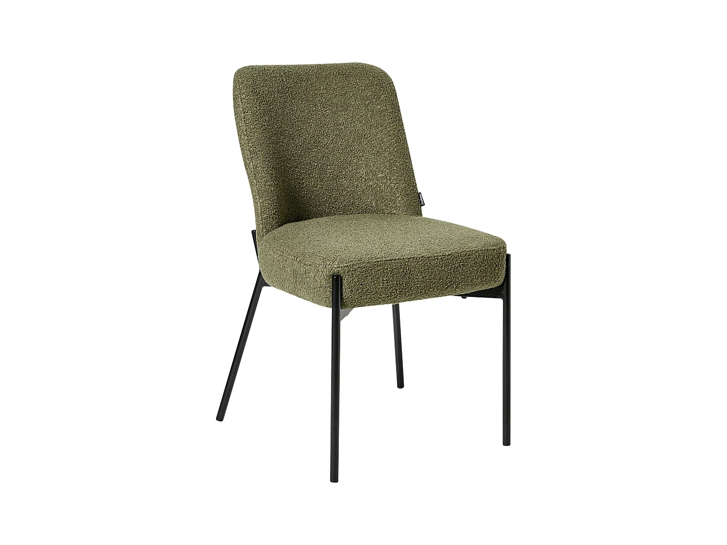 Lot de 2 chaises MALIN Bouclé Vert foncé
