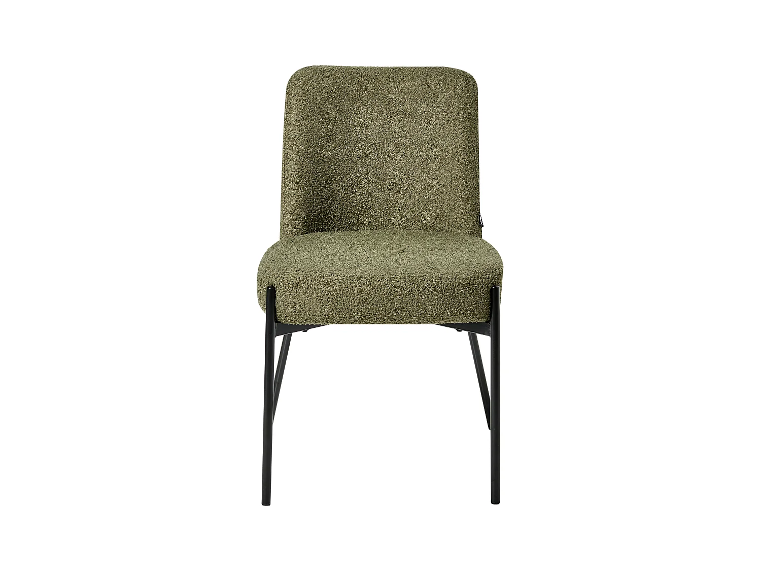 Lot de 2 chaises MALIN Bouclé Vert foncé
