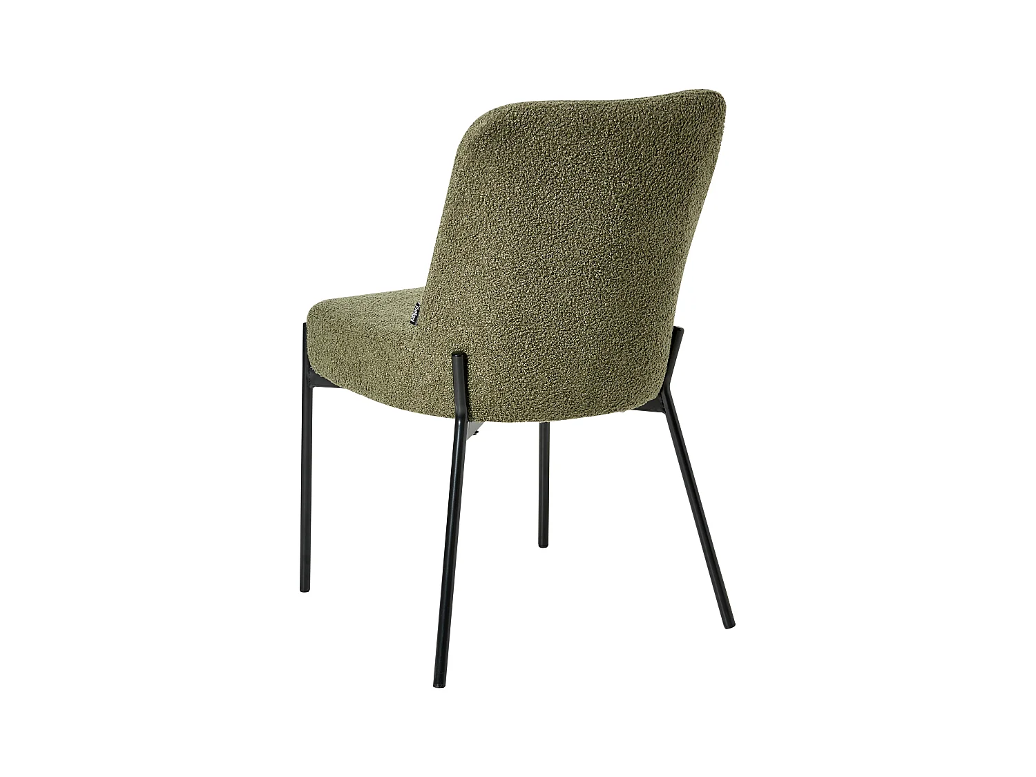 Lot de 2 chaises MALIN Bouclé Vert foncé