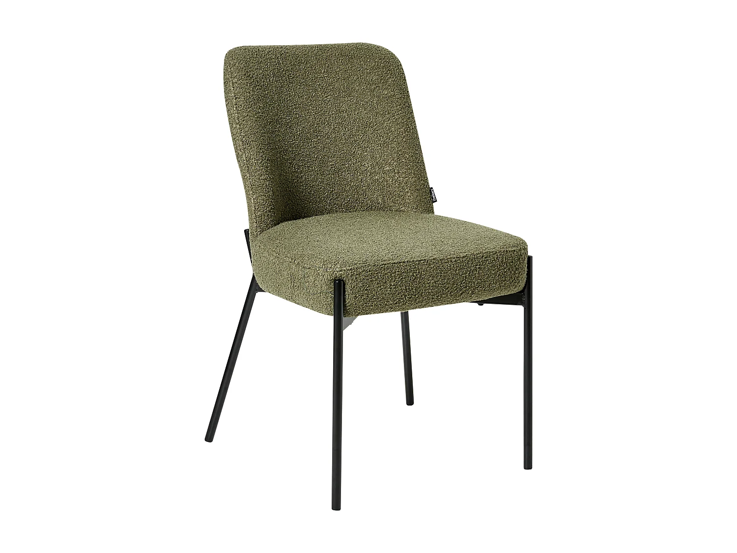 Lot de 2 chaises MALIN Bouclé Vert foncé