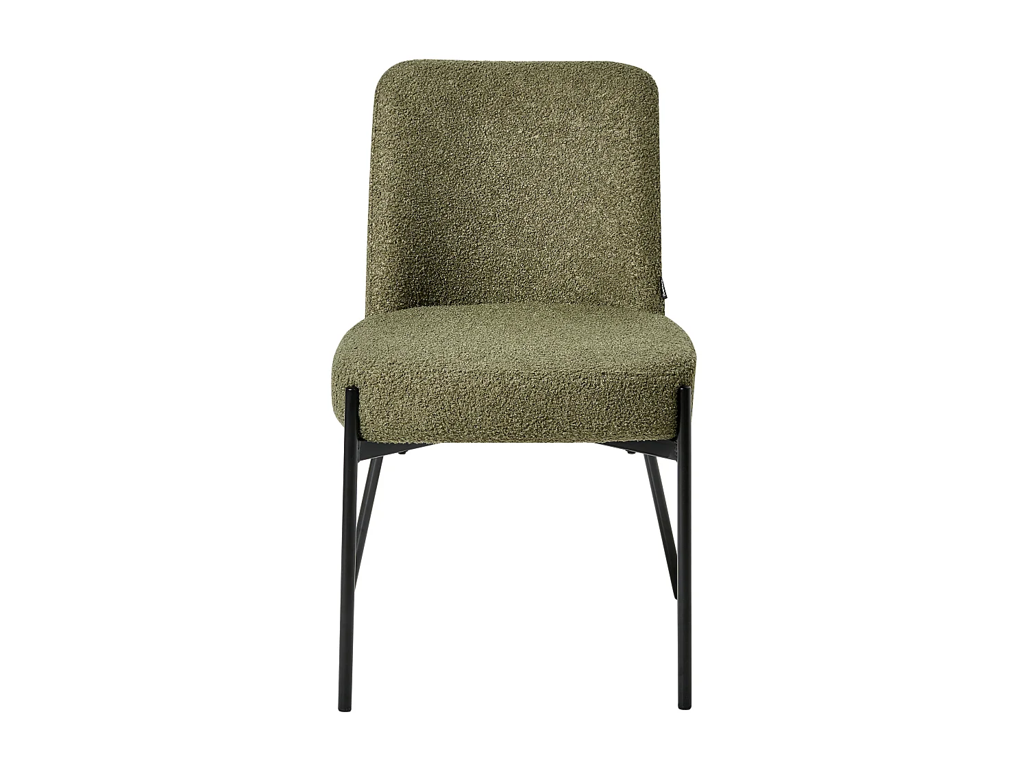 Lot de 2 chaises MALIN Bouclé Vert foncé